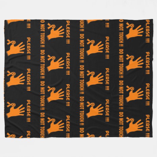 BITTE NICHT TOUCH !! ...RSD/CRPS FLEECEDECKE (Vorderseite (Horizontal))