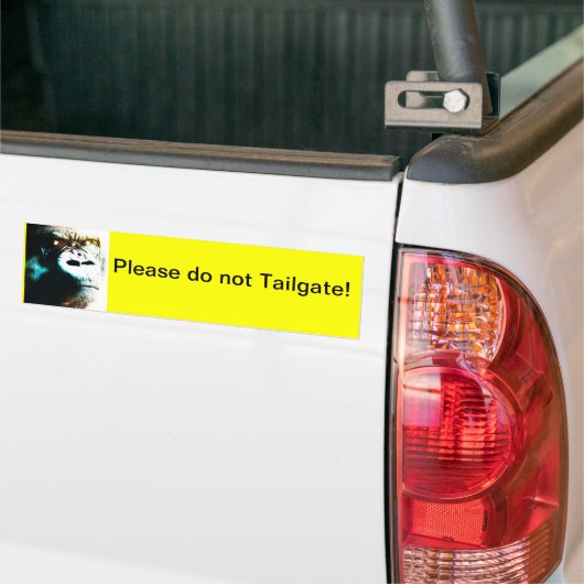 Bitte nicht tun Heckklappe! Autoaufkleber (Auf Lkw)