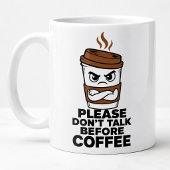 Bitte nicht vor dem Kaffee sprechen Introvertierte Kaffeetasse