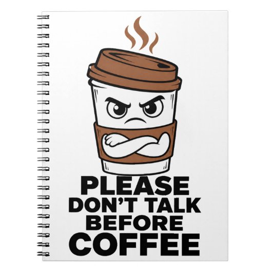 Bitte nicht vor dem Kaffee sprechen Tagebuch (Vorderseite)