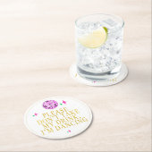 Bitte nimm mein Drink im Dancing Disco-Party nicht Runder Pappuntersetzer (Vor Ort)