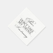 Bitte nimm mein Getränk nicht beim Tanzen von Napk Serviette (Ecke)