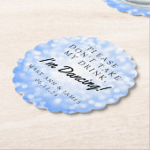 "Bitte nimm meinen Drink nicht" Hochzeitsfeier Blu Untersetzer (angewinkelt)