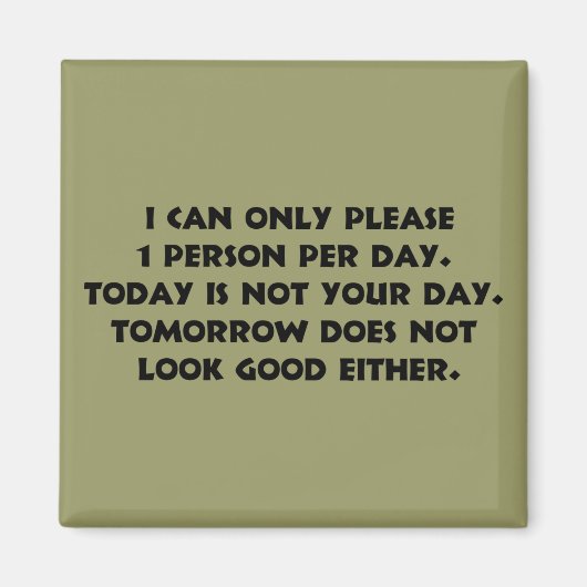 Bitte nur 1 Person 2 Magnet (Vorne)