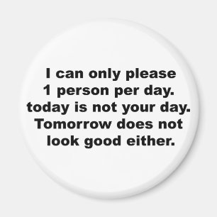 Bitte nur 1 Personen-Magnet Magnet