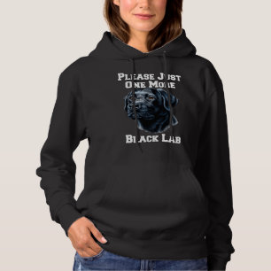 Bitte nur noch einen schwarzen Lab-Hund Hoodie