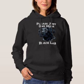 Bitte nur noch einen schwarzen Lab-Hund Hoodie