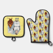 Bitte Ofenhandschuh & Topflappen-Set (Vorderseite)