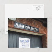 Bitte parken Sie hübsch! Postkarte (Vorne/Hinten)