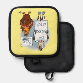 Bitte Pot Holder Topflappen (Vorderseite/Rückseite)