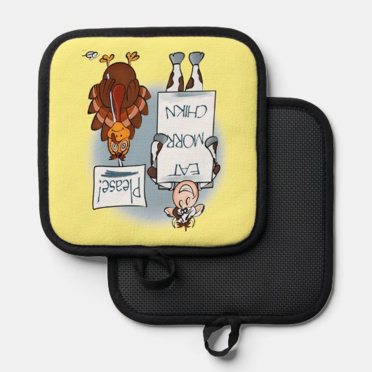 Bitte Pot Holder Topflappen (Vorderseite/Rückseite)