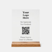 Bitte prüfen Sie QR-Code, um das Firmenlogo Verlas Acrylschild (Vorderseite)