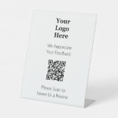 Bitte prüfen Sie QR-Code, um Ihr Logo hier Verlass Sockelschild (Vorderseite)