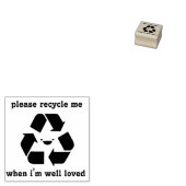 Bitte Recycle mir Niedliche Briefmarke Gummistempel (Stempel)