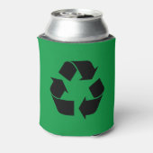 Bitte Recycle mit Recycelnd Symbol Dosenkühler (Kanne Rückseite)