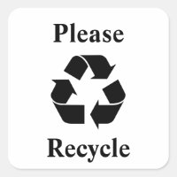 Bitte Recycle mit Recycelnd Symbol