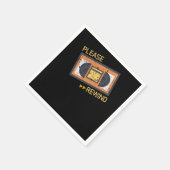 Bitte Rewind VHS Player Viedo Zuhause Recorder Cas Serviette (Ecke)