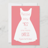 Bitte sagen Sie: Ja, werden Sie meine Bridesmaid-K Einladung (Vorderseite)