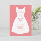 Bitte sagen Sie: Ja, werden Sie meine Bridesmaid-K Einladung (Stehend Vorderseite)