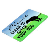 Bitte säubern Sie nach Ihrem Hund-Magnetzeichen Magnet (Linke Seite)