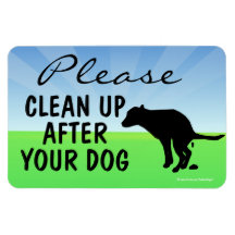 Bitte säubern Sie nach Ihrem Hund-Magnetzeichen