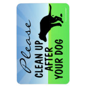 Bitte säubern Sie nach Ihrem Hund-Magnetzeichen Magnet (Vertikal)