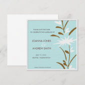 Bitte Save the Date - floral (Vorne/Hinten)