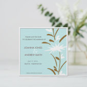 Bitte Save the Date - floral (Stehend Vorderseite)