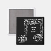 Bitte Save the Date Konzert Magnet (Vorderseite/Rückseite)