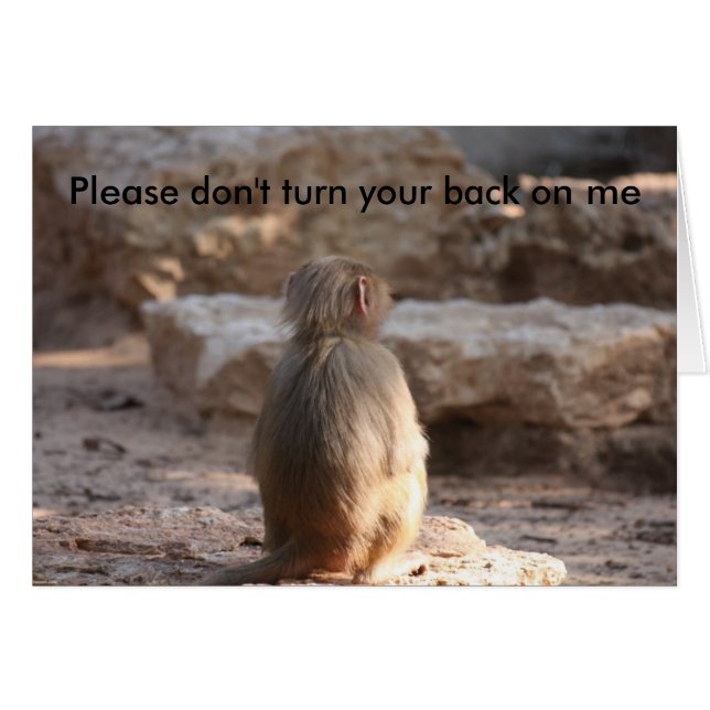 Bitte schalte mir nicht den Rücken! (Vorderseite (Horizontal))