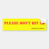 Bitte schlage mich nicht! autoaufkleber (Vorne)