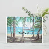 Bitte schließen Sie sich uns an - Luquillo Beach P Einladung (Stehend Vorderseite)