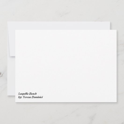 Bitte schließen Sie sich uns an - Luquillo Beach P Einladung (Rückseite)