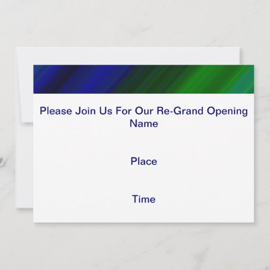 Bitte schließen Sie sich uns an, um eine Wiedererö Einladung (Rückseite)