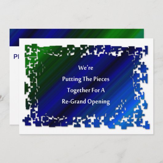 Bitte schließen Sie sich uns an, um eine Wiedererö Einladung (Vorne/Hinten)