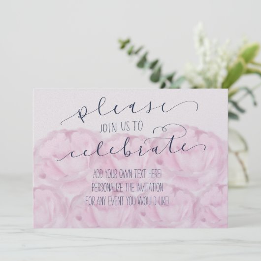 Bitte schließen Sie sich uns an, um Kalligraphie u Einladung (Stehend Vorderseite)