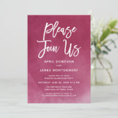 Bitte schließen Sie sich uns an und bitten Sie uns Einladung (Stehend Vorderseite)