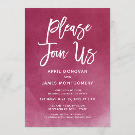 Bitte schließen Sie sich uns an und bitten Sie uns Einladung