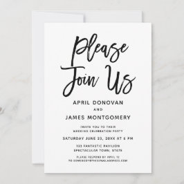 Bitte schließen Sie sich uns an und bitten Sie uns Einladung