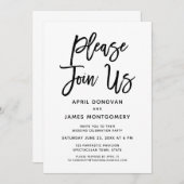 Bitte schließen Sie sich uns an und bitten Sie uns Einladung (Vorne/Hinten)