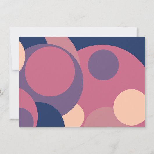 Bitte schließen Sie sich unseren farbenfrohen Zirk Einladung (Rückseite)