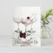 Bitte schließen Sie sich unserer Party Einladung a (Stehend Vorderseite)