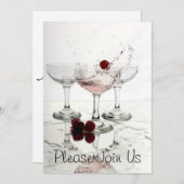 Bitte schließen Sie sich unserer Party Einladung a (Vorne/Hinten)