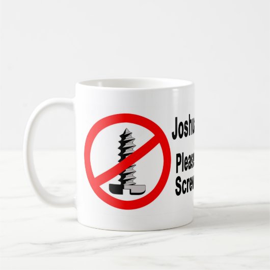 Bitte schrauben Sie nicht Joshua-Baum -2 Kaffeetasse (Links)