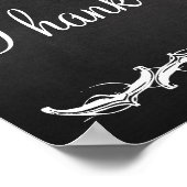 Bitte schreiben Sie Ihr Anschrift chalkboard Hochz Poster (Ecke)