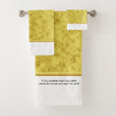 Bitte schwitzen und den Sitz abwischen! Badhandtuch Set (Insitu)