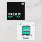 BITTE SEHEN SIE SICH AUCH QUADRATISCHE VISITENKARTE (Vorne/Hinten)