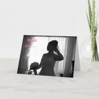 Bitte sei meine Brautjungfrau Einladung