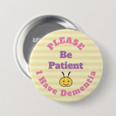 Bitte sei Patient Button (Vorne & Hinten)