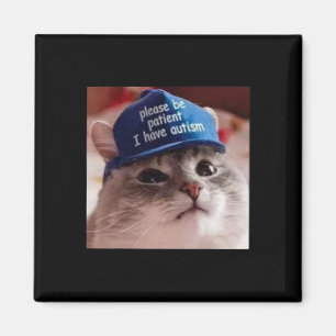 Bitte Seien Sie Geduld, Ich Habe Autismus Katze Lu Magnet